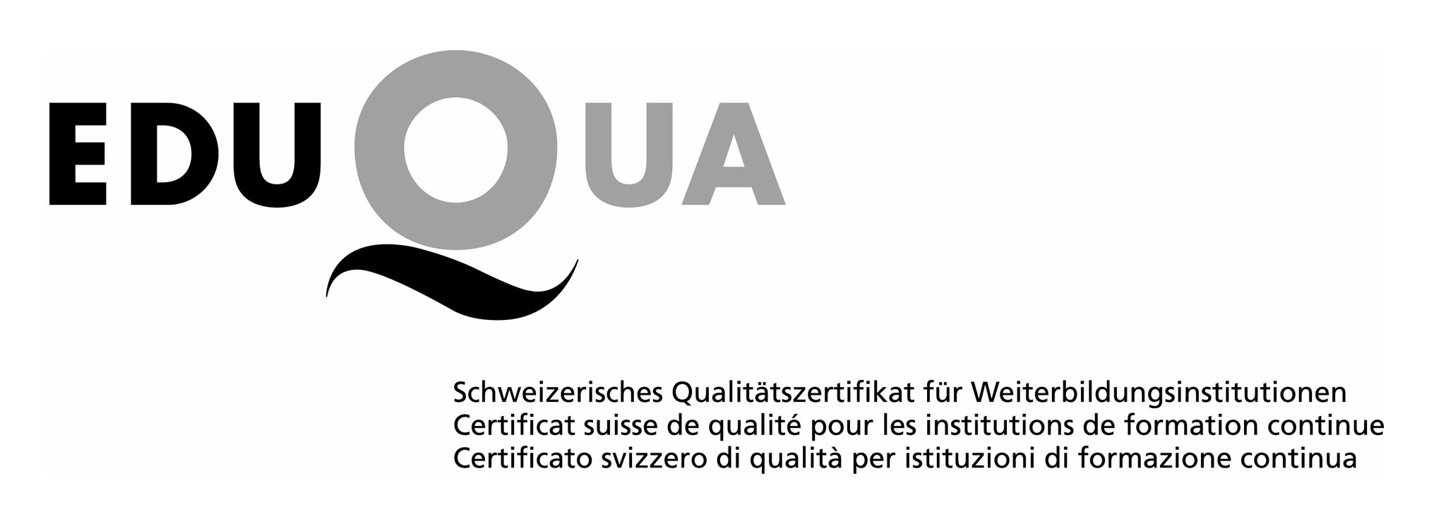 Logo EDUQUA - Schweizerisches Qualitätszertifikat für Weiterbildungsinstitutionen